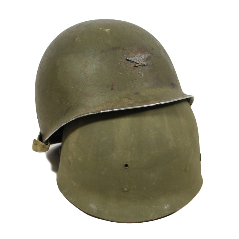Helmet, M1, Fixed Loops, Colonel, SEAMAN PAPER CO. Liner, Green A Washers