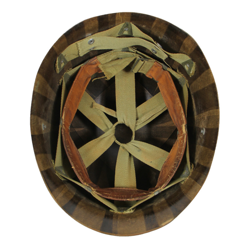 Casque M1, pattes fixes, Colonel, liner SEAMAN PAPER CO., A washers verts