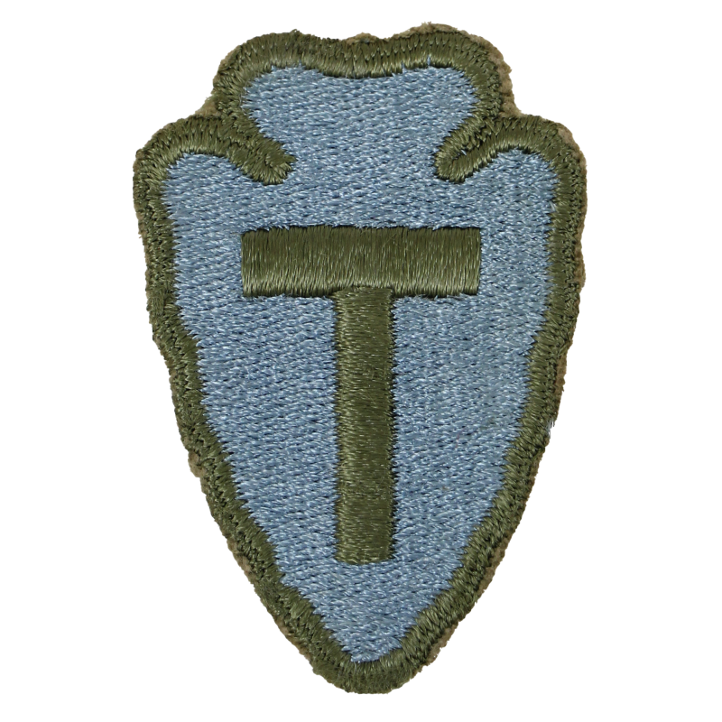 Insigne, 36th Infantry Division, dos et bord verts, 1943