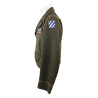 Jacket, Ike, Officer's, Dark OD, 15th Inf. Regt., 3rd Infantry Division, Named