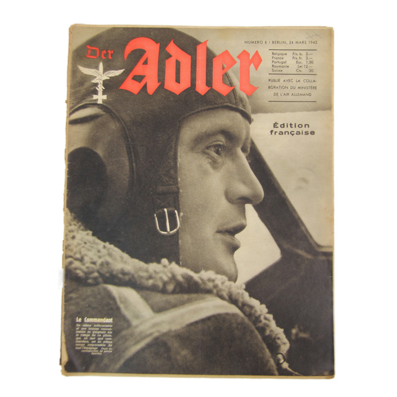 Magazine, Der Adler, March 24, 1942, French Edition