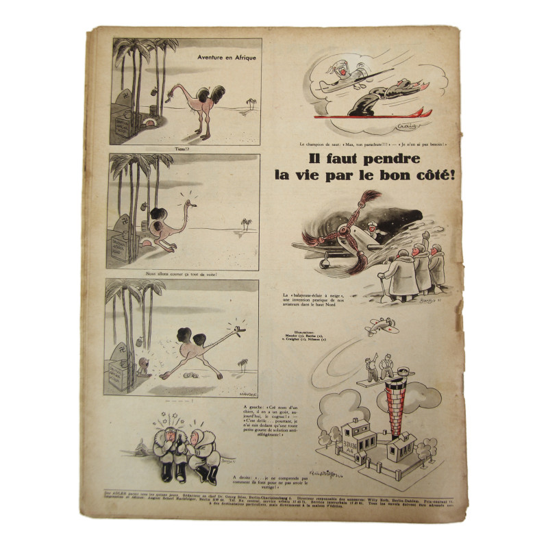 Magazine, Der Adler, March 24, 1942, French Edition