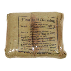 Dressing, Field, First, British, S. MAW, SON & SONS LTD., Sep. 1943, Cellophane