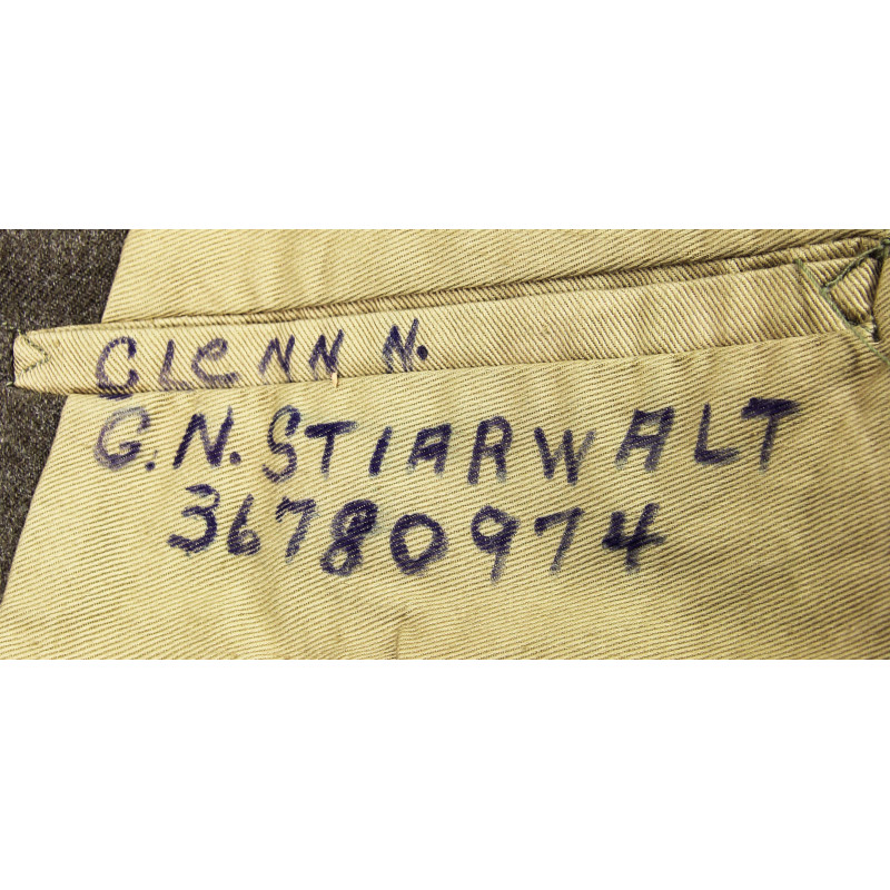 Blouson Ike, Pfc. Glenn Stiarwalt, Co. K, 2nd Inf. Regt., 5th Infantry Division, ETO