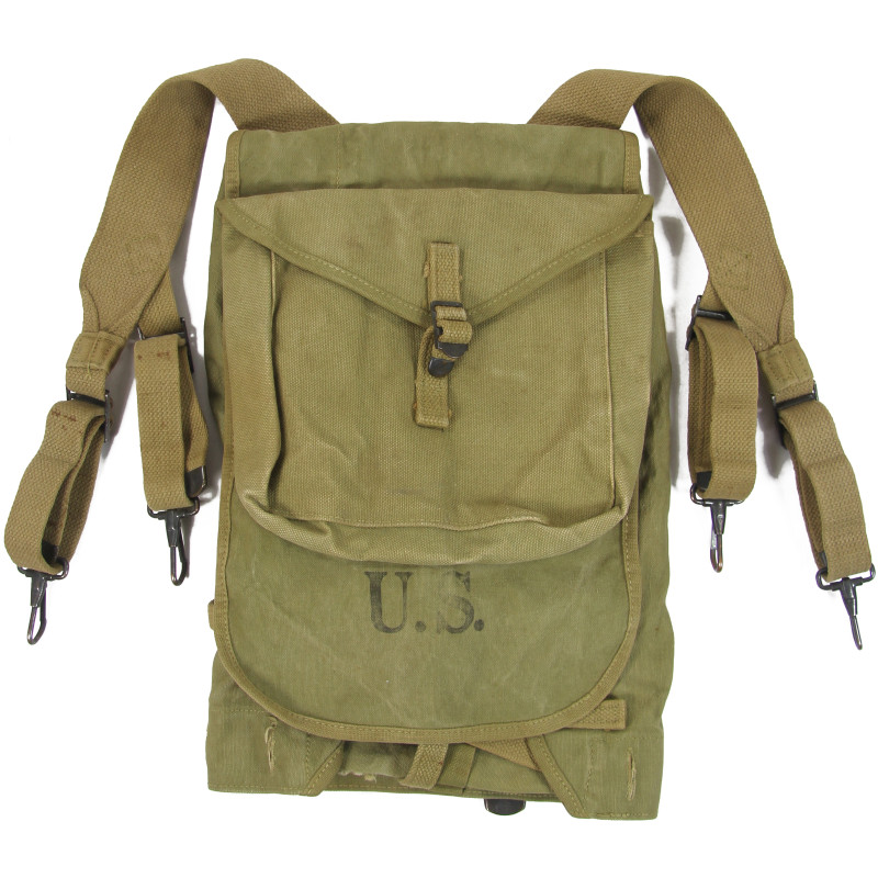 Haversack, M-1928, J.A. SHOE 1941, Hq., 110th Engineer Combat Battalion