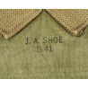 Haversack, M-1928, J.A. SHOE 1941, Hq., 110th Engineer Combat Battalion
