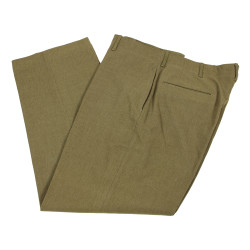 Trousers, Wool Serge, OD, Special, 38 x 31, 1943, 2nd Lt. Albert Lenowicz