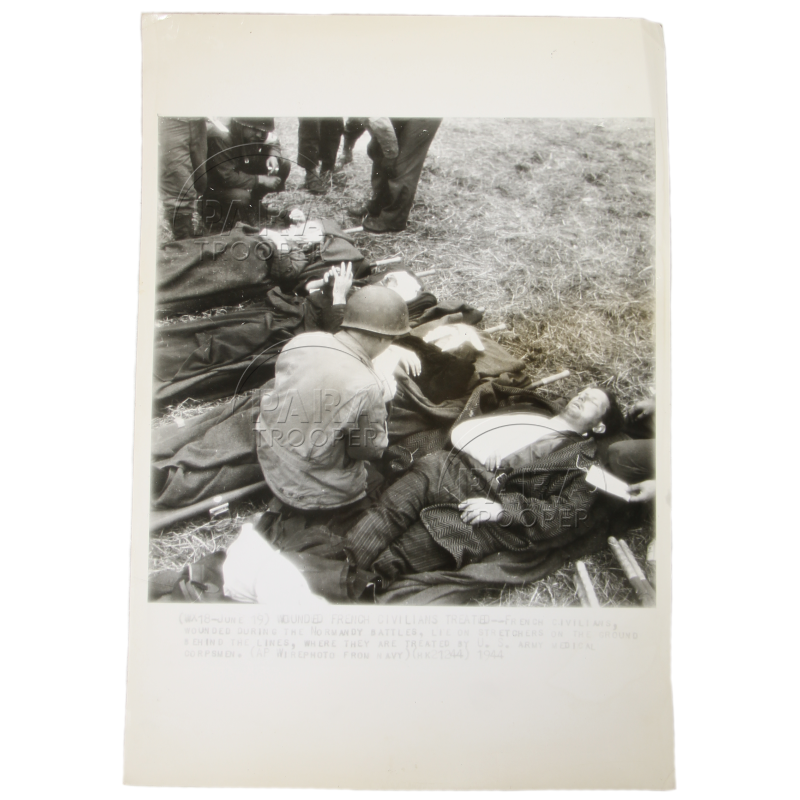 Radiophoto, Hospital, June 1944, Utah Beach