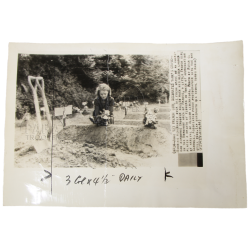 Photographie, cimetière provisoire, Hiesville, juin 1944