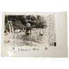 Photographie, cimetière provisoire, Hiesville, juin 1944