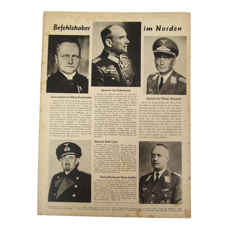 Magazine, Die Wehrmacht, 24 avril 1940