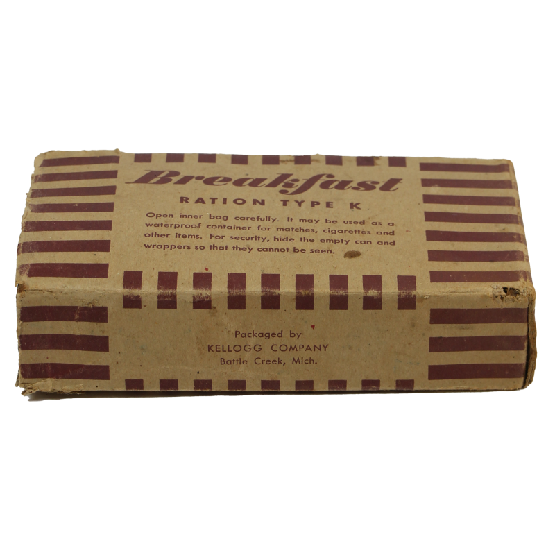 Ration Type K, Breakfast, 1944, complète