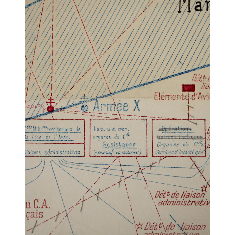Document stratégique, Schéma participation française, TRES SECRET, 1944