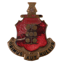 Crest, DUI, 1st Field Art. Bn., 6th Infantry Division, Screw Back