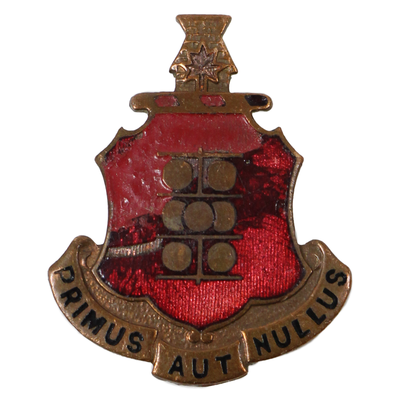 Crest, DUI, 1st Field Art. Bn., 6th Infantry Division, Screw Back