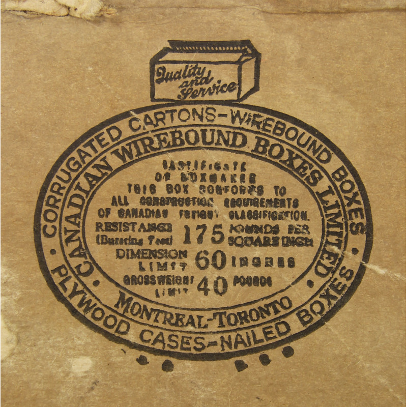 Carton, Canadian Red Cross, Food Parcel, Prisoner of War