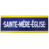 Pancarte émaillée, SAINTE-MERE-EGLISE, 28 x 10 cm