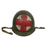 Helmet, M1, Fixed Loops, Medic, Three Red Crosses, SEAMAN PAPER CO. Liner, T/3 Glenn King, Alaska