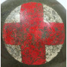 Casque M1, pattes fixes, Medic, trois croix rouges, liner SEAMAN PAPER CO., T/3 Glenn King, Alaska