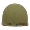 Casque M1, pattes fixes, Medic, trois croix rouges, liner SEAMAN PAPER CO., T/3 Glenn King, Alaska