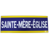 Pancarte émaillée, SAINTE-MERE-EGLISE, 80 x 18 cm