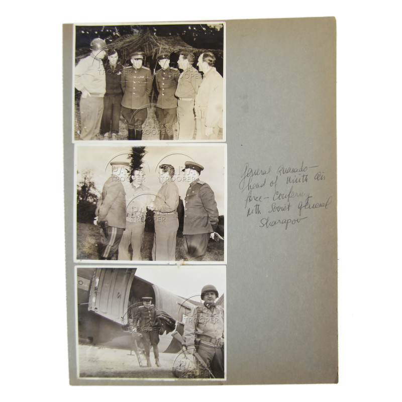 Photographs, Lot, US Army, US and Soviet Liaison Officers, Normandy, France, Germany, 1944-1946