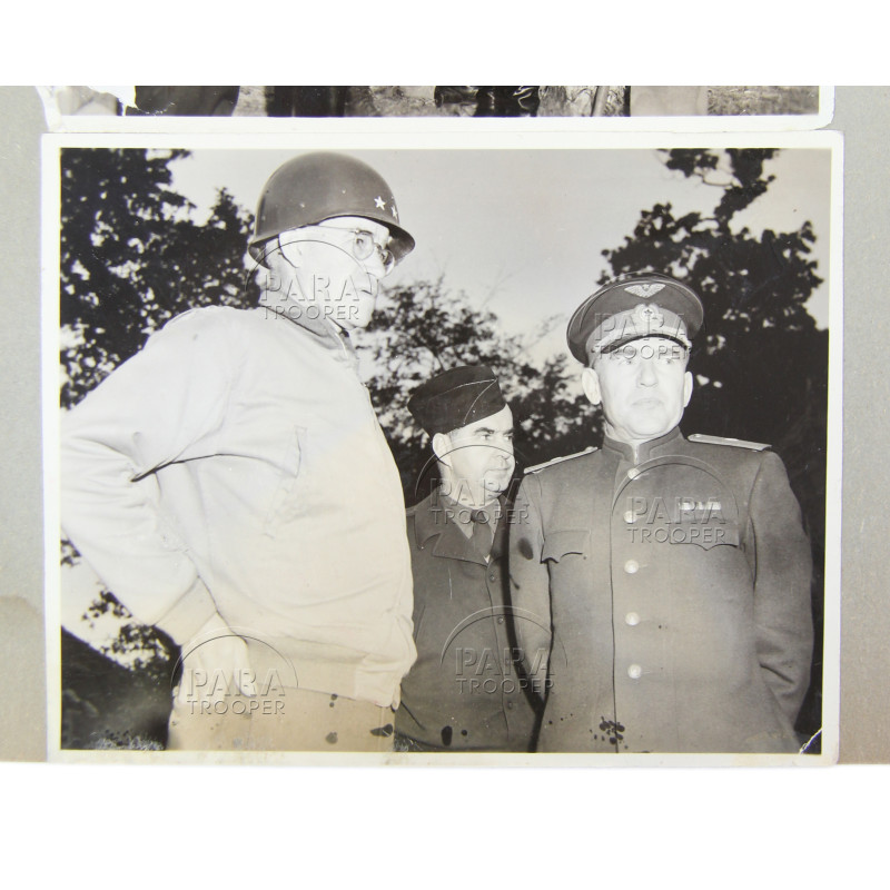 Photographs, Lot, US Army, US and Soviet Liaison Officers, Normandy, France, Germany, 1944-1946