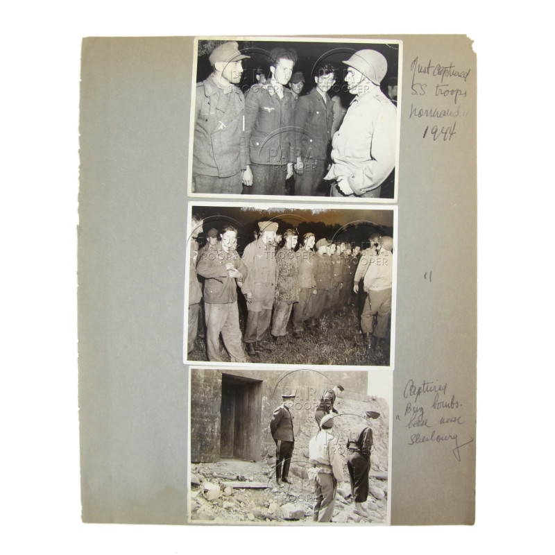 Photographs, Lot, US Army, US and Soviet Liaison Officers, Normandy, France, Germany, 1944-1946