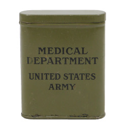 Tin, US Army, Medical Department, Iodine Swabs, Item No. 9767500