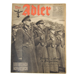 Magazine, Der Adler, April 8, 1941, Bilingual Edition