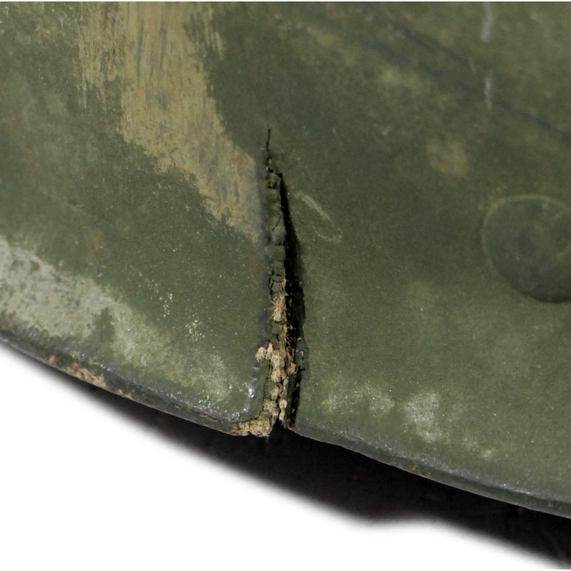 Helmet, M1, Fixed Loops, ST. CLAIR RUBBER CO. Liner, Technician 4th Grade
