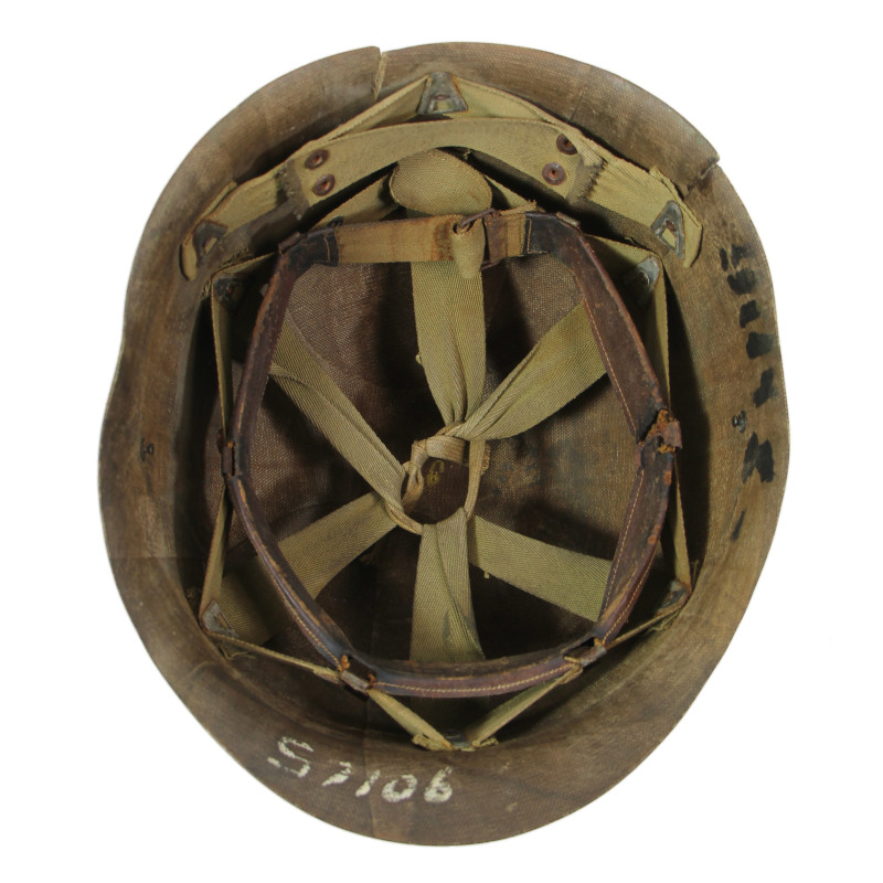 Casque M1, pattes fixes, liner ST. CLAIR RUBBER CO., Technician 4th Grade