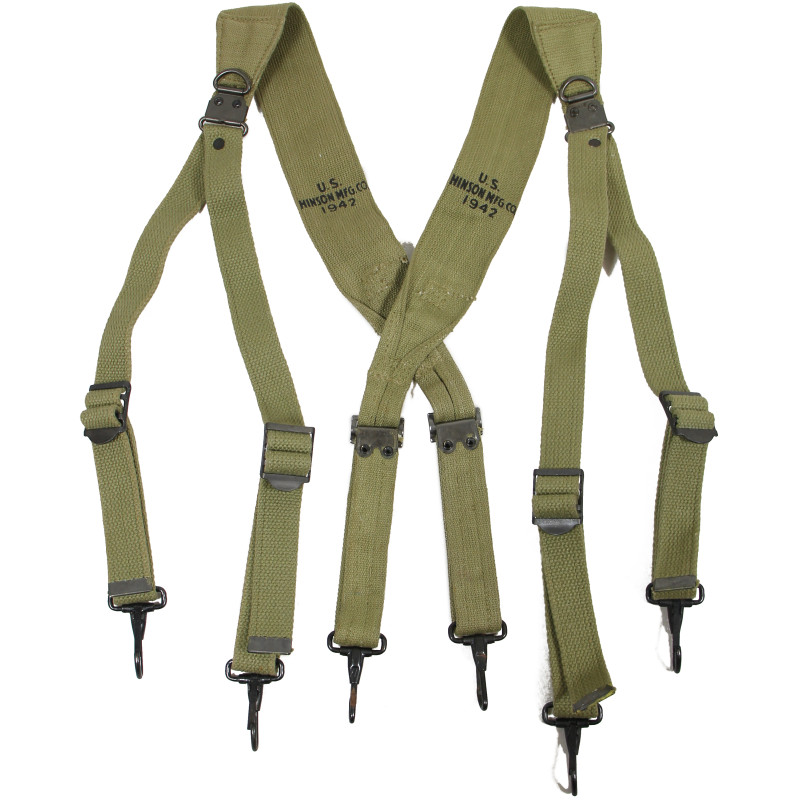 Suspenders, Belt, M-1936, HINSON MFG. CO. 1942, Mint
