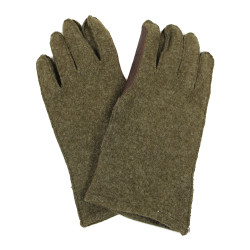 Gloves, Wool, with Leather Palm, US Army, THE MODE KTG. MILLS INC., Size 9