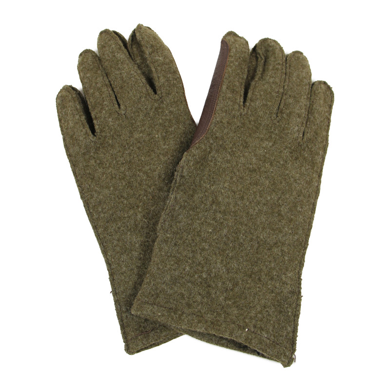 Gants en laine et cuir, US Army, THE MODE KTG. MILLS INC., taille 9