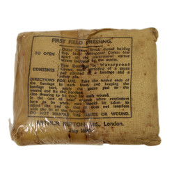 Pansement britannique, First Field Dressing, ARTHUR BERTON, Ltd., Jul. 1943