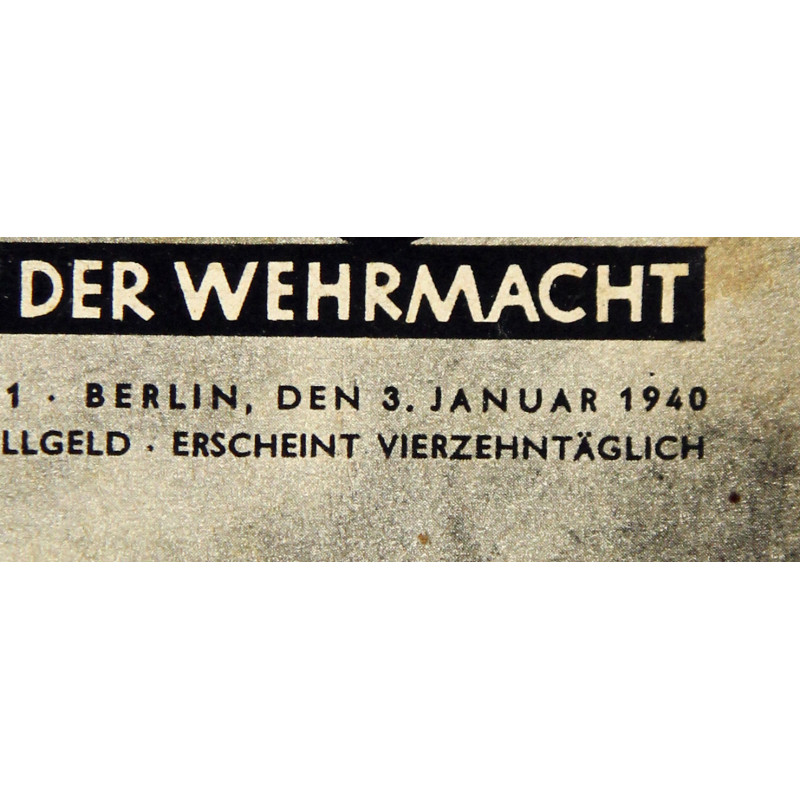 Magazine, Die Wehrmacht, 3 janvier 1940