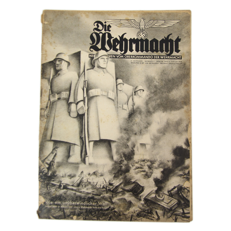 Magazine, Die Wehrmacht, January 3, 1940