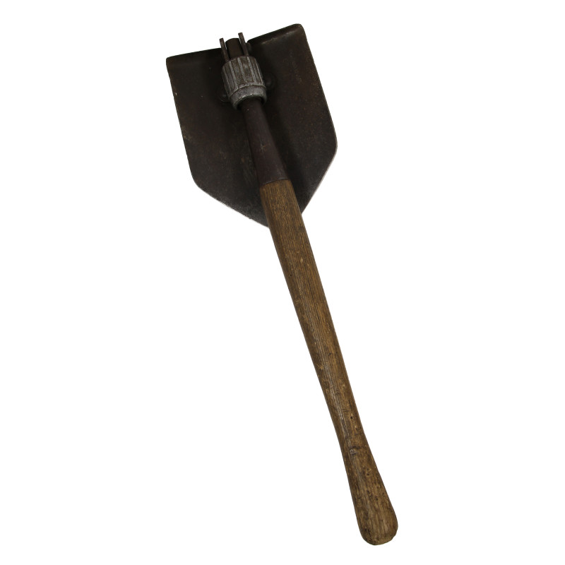 Shovel, Folding, M-1943, A.F. & H. CO. 1943, with Carrier, 1st Type, BRESLEE MFG. CO. 1943