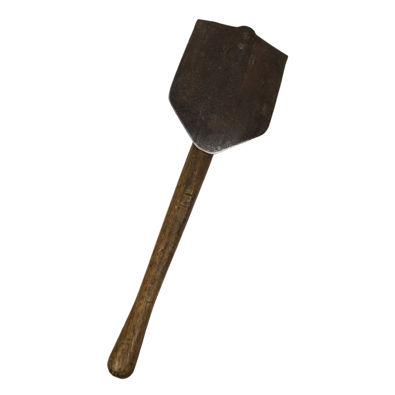 Shovel, Folding, M-1943, A.F. & H. CO. 1943, with Carrier, 1st Type, BRESLEE MFG. CO. 1943