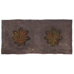 Paire de grades, Major, sur cuir, Cannetille