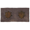 Rank Insignias, Major, Pair, On Leather, Bullion