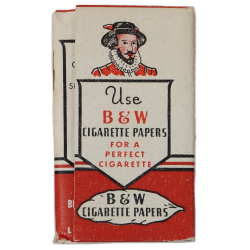 Carnet de feuilles à rouler, papier à cigarettes B&W, complet