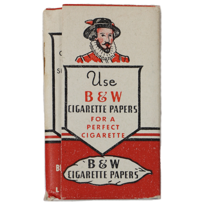 Carnet de feuilles à rouler, papier à cigarettes B&W, complet