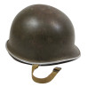 Helmet, M1, Fixed Loops, WESTINGHOUSE Liner, T/5 Ralph Williams, Chaplain Assistant, ETO