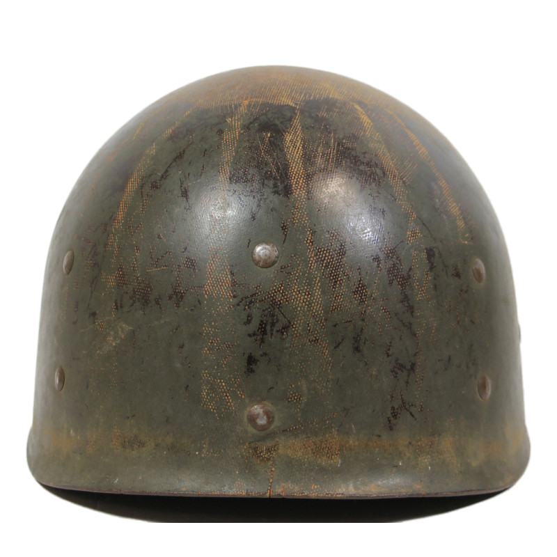 Casque M1, pattes fixes, liner WESTINGHOUSE, T/5 Ralph Williams, assistant aumônier, ETO