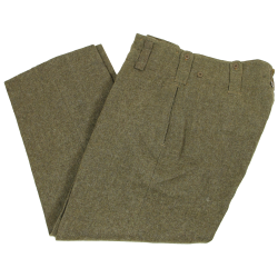 Trousers, Battledress, 1939 Pattern, Canadian, Size 13, 1944, Mint