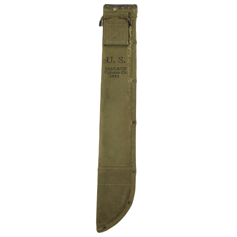 Scabbard, Canvas, Machete, US Army, MIDLAND FABRICS CO. 1944