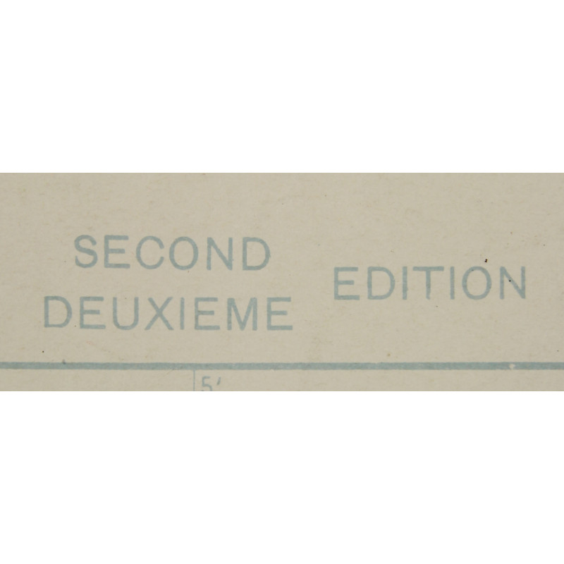 Carte alliée, Cannes, opération Dragoon, SECRET, 1944, 509th PRCT