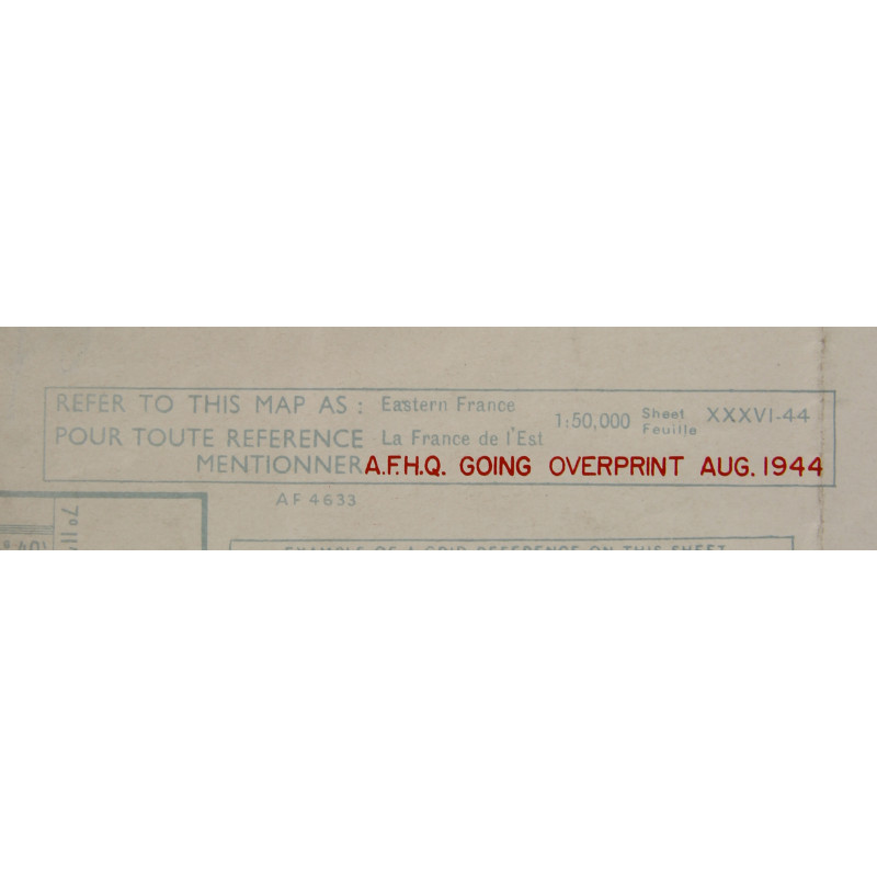 Map, Allied, Cannes, Operation Dragoon, SECRET, 1944, 509th PRCT